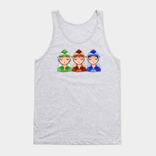 Three Fairies Sleeping Tank Top